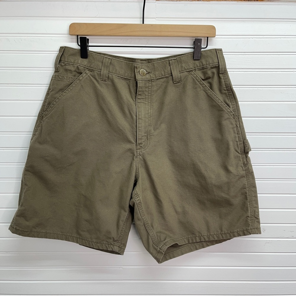 Carhartt Dark Tan Canvas Shorts 33